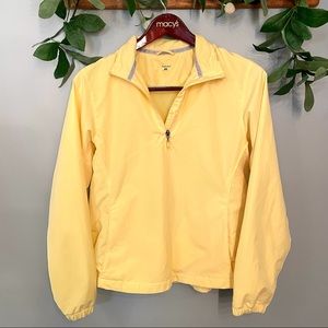 Ativa Golf Yellow Quarter Zip Pullover Windbreaker | Size: M